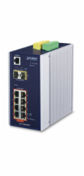 Planet IGS-10020HPT PoE switch 8x 1000Base-T, 2x SFP, 802.3at 270W, IP30, -40 až 75°C, SNMP, IGMPv3, IPv6