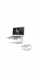 Neomounts NSLS050 - Stojan - pro notebook (počítač) - leštěný hliník - stříbrná - velikost obrazovky: 10"-17" - na stůl