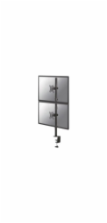 Neomounts FPMA-D550DVBLACK/Držák displeje/na stůl/10-32"/svorka/VESA 100X100/nosn. 2x6kg/2 displeje vert/černý