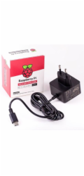 RASPBERRY USB-C adaptér Raspberry Pi 4B 3A čierny