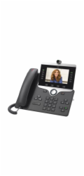 Cisco IP Phone 8865 - IP video telefon - s digitální fotoaparát, rozhraní Bluetooth - IEEE 802.11a/b/g/n/ac (Wi-Fi) - SIP, SDP - 5 řádků - uhel