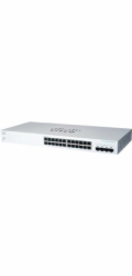 Cisco switch CBS220-24T-4G (24xGbE,4xSFP,fanless)
