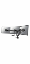 Neomounts NM-D775DX3 - Montážní sada - plný pohyb - pro 3 LCD displeje - černá - velikost obrazovky: 17"-27" - upevnění svorkou, průchodka, upevnitelné na stůl