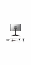 Neomounts NM-D335 - Stojan - plný pohyb - pro Displej LCD - černá - velikost obrazovky: 10"-30" - stolní stojan, upevnění svorkou, průchodka, upevnitelné na stůl