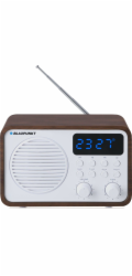 Přenosné rádio s Bluetooth a USB BLAUPUNKT PP7BT, barva: hnědé dřevo/bílá