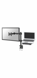 Neomounts FPMA-D960NOTEBOOK - Montážní sada - plný pohyb - pro LCD displej / notebook - černá - velikost obrazovky: 10"-27" - upevnění svorkou, upevnitelné na stůl