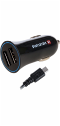 Swissten Cl Adaptér 2,4A Power 2X Usb + Kabel Usb-C