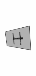 Neomounts WL35-350BL14 - Montážní sada (montáž na zeď) - pro plochý panel - uzamykatelný - černá - velikost obrazovky: 32"-65"