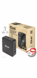 Club3D cestovní nabíječka 140W GaN technologie, 3xUSB-C, 1xUSB-A, PPS + PD 3.1 Support