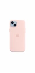 iPhone 14+ Silicone Case with MS - Chalk Pink