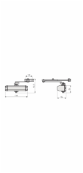 ABUS Zavírač dveří Abus AC7023, 40 - 80 kg