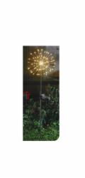 Lampa Domoletti FIREWORK ESL-95, IP44, černá/šedá