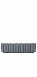 Květináč Prosperplast BOARDEE FENCYCASE, O 58x18 cm, šedý