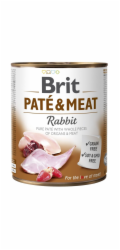 Mokré krmivo pro psy BRIT PATÉ & MEAT Králík 800 g