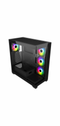 FSP M340-BA/Midi Tower/Transpar./Černá