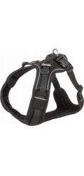 MFH Postroj pro psy Premium FlexMesh, černý, S?M: 48-69 cm/20 mm, vhodný pro mopsy a buldoky