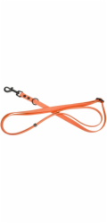 Pets Collection Vodítko pro psy 3 v 1 z odolné gumy, oranžové, 16 mm / 1,00-1,80 m