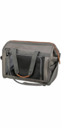 Trixie 28909, Měkká přepravka pro domácí mazlíčky, Přepravka pro domácí mazlíčky v letadle, Pes, 10 kg, Plnění shora a zepředu, Šedá
