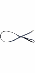 Trixie Kožené vodítko pro psy, tmavě modré/černé, střední délka, 20 mm/120 cm