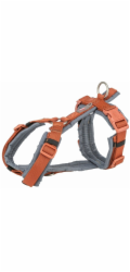 Trixie Premium Trekking Postroj pro psy oranžovo-grafitový XL