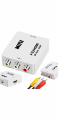 Sourcing AV RCA - HDMI (+Audio) konvertorový adaptér Bílý