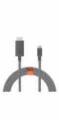 Native Union kábel Belt Cable USB-C to HDMI 3m - Zebra