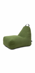 SOSOFT Sedací vak Chill XL Teddy, olivově zelený
