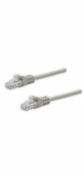 UTP propojovací kabel, Cat.5e, RJ45 M-2m, nestíněný, šedý, úsporná čistá měď
