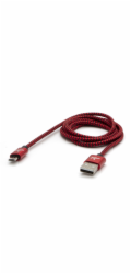 USB kabel Logo USB-A - microUSB 1 m Černočervený
