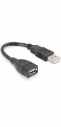 Delock USB 2.0 kabel, prodlužující A-A samec/samice 13 cm