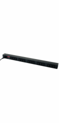 APC Basic Rack-Mount PDU - Pásek na rozvod silnoproudu (k montáži na regál) - AC 208/230 V - 2.3 kW - vstup: IEC 60320 C14 - výstupní konektory: 15 (power IEC 60320 C13) - 1.98 m kabel - černá - pro P