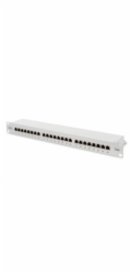 Digitus DN-91524S Digitus Patch Panel, CAT5E, stíněný, 24x 8P8C LSA, 1U, šedý