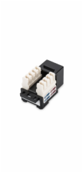 Digitus CAT 6 Keystone Jack, nestíněný RJ45 na LSA, barva černá