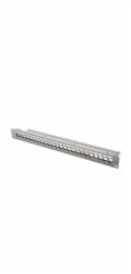 Digitus Modular Patch Panel, stíněný 24 portů, blank, 1U, montáž do stojanu, šedá RAL 7035
