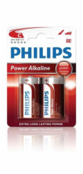 Philips baterie C PowerLife, alkalická - 2ks