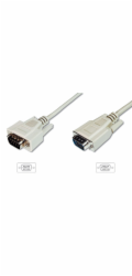 Digitus Monitor kabel, VGA, stíněný, béžový AWG28, měď, 1,8m