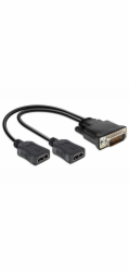 Delock - Video adaptér - HDMI se zdířkami (female) do DMS-59 s piny (male) - 25 cm