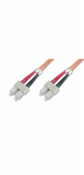 DIGITUS Fiber Optic Patch Cord, SC to SC, Multimode,OM2, 50/125 µ, Duplex Length 3m