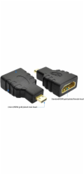 GEMBIRD Kabel red. HDMI na HDMI micro, zlacené kontakty, černá