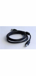 GEMBIRD Kabel USB 2.0 A-B propojovací 3m Premium (černý, ferit, zlacené kontakty)