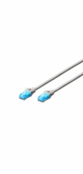 Digitus Ecoline Patch Cable, UTP, CAT 5e, AWG 26/7, šedý 0,5m, 1ks