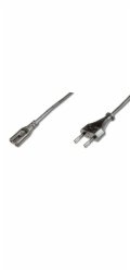 Digitus Europäisches Netzanschlusskabel (schwarz, 1,80 Meter, Euro-Stecker)
