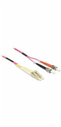 Delock - Síťový kabel - ST několik režimů (M) do multirežim LC (M) - 1 m - 1 m - optické vlákno - 50 / 125 mikron - OM4 - neobsahuje halogen - fialová