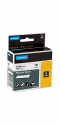 Dymo Rhino Band IND, Nylon 12 mm x 3,5 m cerna na bile