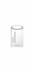 Transcend 32GB JetFlash 710S, USB 3.1 Gen 1 flash disk, malé rozměry, stříbrný kov