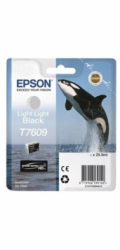EPSON ink čer ULTRACHROME HD "Kosatka" - Light Light Black - T7609 (25,9 ml)
