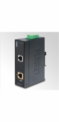 Planet IPOE-162 PoE injektor IEEE802.3at, 30W, Gigabit, DIN, IP30, -40~75°C, 12-48VDC