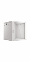 Nástěnný rack 19  12U 600X600mm šedý flat pack