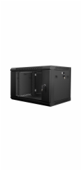 LANBERG RACK CABINET 19” WALL-MOUNT 6U/600X450 (FLAT PACK) V2 BLACK  