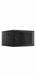LANBERG RACK CABINET 19” WALL-MOUNT 6U/600X600 (FLAT PACK) V2 BLACK